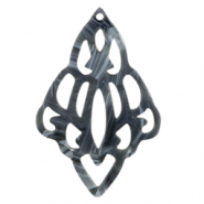 Hangers van resin barok diamant Jeans blue