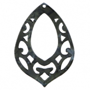 Hangers van resin barok druppel Black