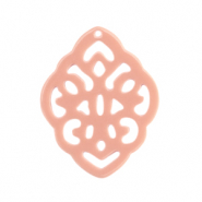 Hangers van resin barok ruit Vintage pink