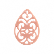 Hangers van resin barok druppel Vintage pink