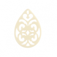 Hangers van resin barok druppel Off white