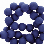 8 mm kralen van acryl Dark royal blue