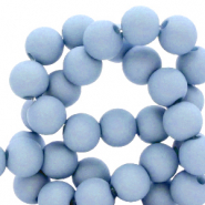 8 mm kralen van acryl Carolina blue