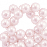 Glasparels rond 4mm Light pink