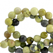 Kralen natuursteen serpentijn 6mm Mix green-anthracite