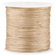 Satijn Macram&eacute; draad 0.8mm Beige brown
