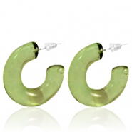 Musthave oorbellen creolen Olive green