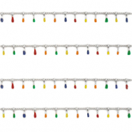 Benodigdheden van Stainless steel Roestvrij staal (RVS) jasseron spike Zilver-multicolour