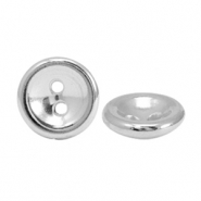 Metaal kralen DQ knoop 8mm Antiek zilver (nikkelvrij)