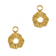 Bedels van Stainless steel Roestvrij staal (RVS) 8mm Goud