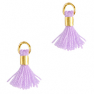 Kwastje 0.7cm Gold-heather purple