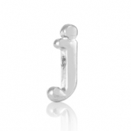 Metaal letterkralen DQ J Antiek zilver (nikkelvrij)