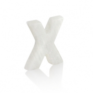 Schelp hanger special letter X White (natuurlijke kleur)