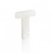 Schelp hanger special letter T White (natuurlijke kleur)