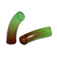 Kralen van acryl tube Green
