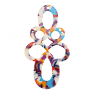 Hangers van resin barok Multicolor confetti