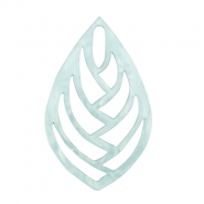 Hangers van resin blad Sky blue