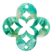 Hangers van resin mozaiek Turquoise-green