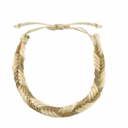 Hippe armbanden Beige-gold