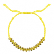 Hippe armbanden stainless steel beads Yellow-gold