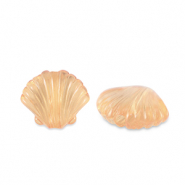 Acryl kralen shell Transparent copper brown