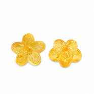 Acryl kralen flower Transparent spectra yellow