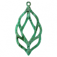 Hangers van resin Multicolor green