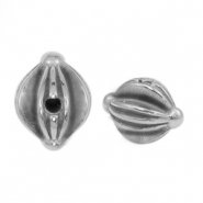 Kralen van Stainless steel Roestvrij staal (RVS) deco Antiek zilver