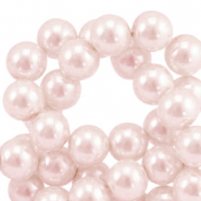 Glasparels rond 6mm Light rose