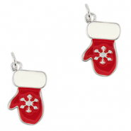 TQ metaal brass bedels glove Silver