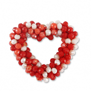 Hangers van facet heart Multicolour