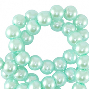 Glasparels rond 8mm Light mint green