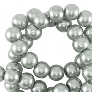 Glasparels rond 6mm Silver