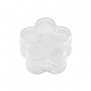 Sieraad opbergbakje bloem Transparant