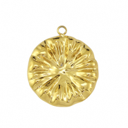 Roestvrij stalen (RVS) Stainless steel bedel flower Gold