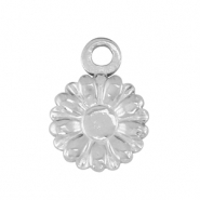 Roestvrij stalen (RVS) Stainless steel bedel flower Silver