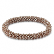 Facet armband top quality Mauve purple