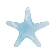 Hangers van resin starfish Blue
