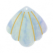 Hangers van resin shell Blue