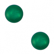 4 mm soft Polaris Elements cabochons "Birthstones" May SS16 shiny Dark green