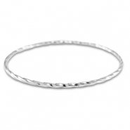Armbanden van Stainless Steel Roestvrij staal (RVS) twisted Silver