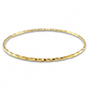 Armbanden van Stainless Steel Roestvrij staal (RVS) twisted Gold