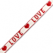 Tekstlint "love" White-red