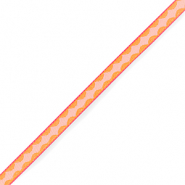 Tekstlint diamond Orange-light pink
