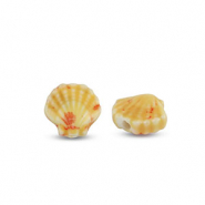 Keramiek kraal shell Orange-red