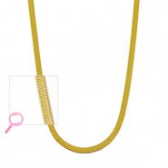 Kettingen van Stainless steel Roestvrij staal (RVS) snake Gold