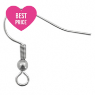 Benodigdheden van Stainless steel Roestvrij staal (RVS) oorbellen / oorhanger Antiek zilver