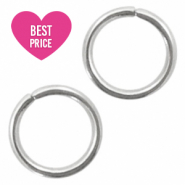 Benodigdheden van Stainless steel Roestvrij staal (RVS) buigringen 4mm Antiek zilver