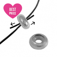 Benodigdheden van Stainless steel Roestvrij staal (RVS) bead stopper 10x4mm Silver