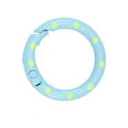 Gekleurde onderdelen voor sleutelhanger ring Light blue-green